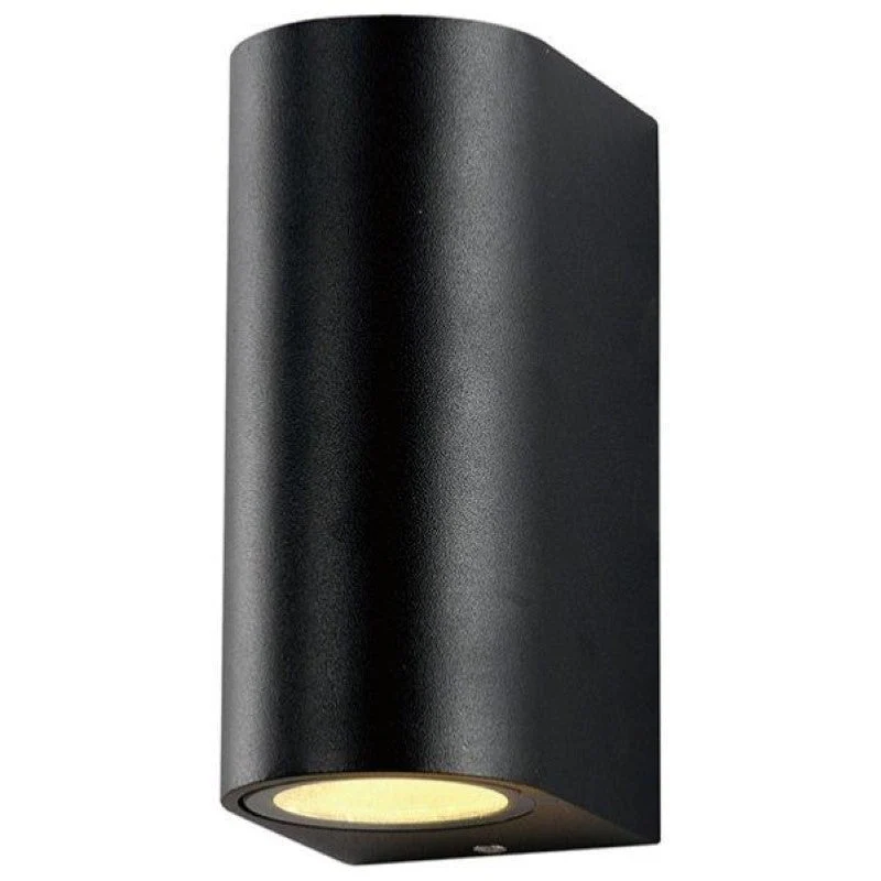 Applique Murale Noire LED IP44 double faisceau GU10