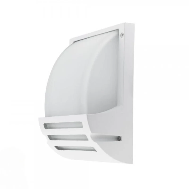 Applique Murale Blanche LED IP44 pour ampoule E27