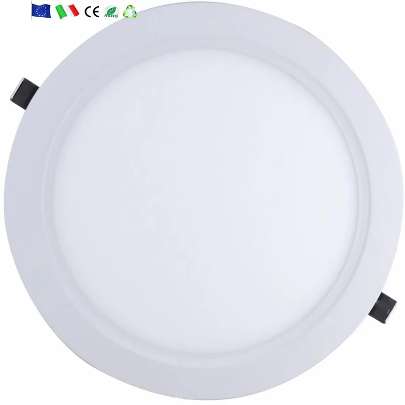 Pack de 5 - Spot LED Extra Plat Rond 24W Blanc