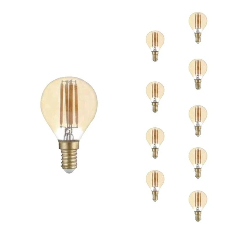 Ampoule LED E14 Filament 4W G45 - Pack de 10
