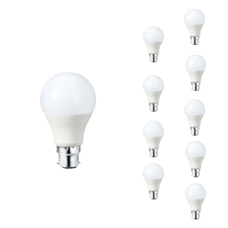 Ampoule LED B22 9W 220V A60 180° - Pack de 10