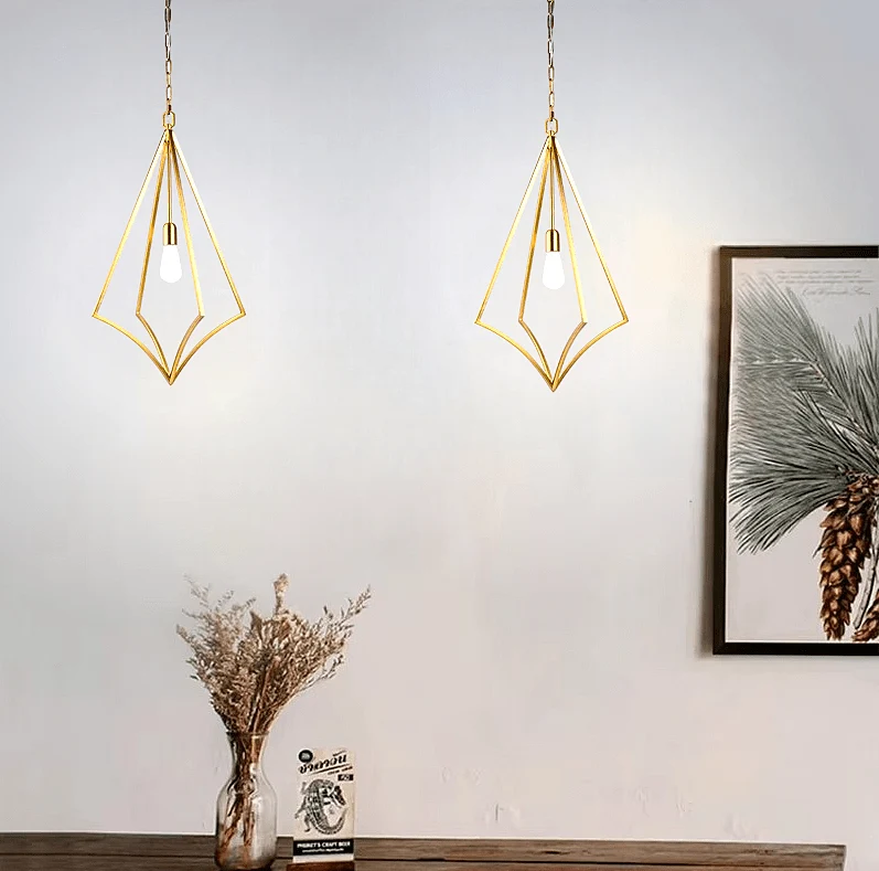 Suspension Luminaire Déco Or