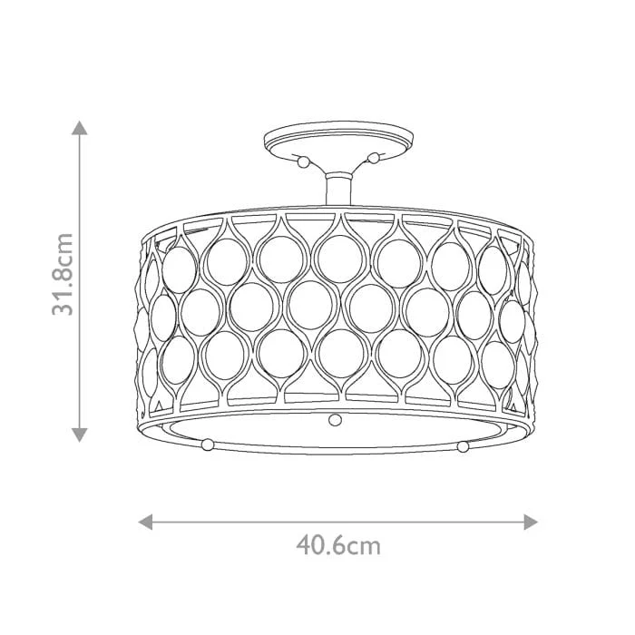 Plafonnier Luxe Cristal