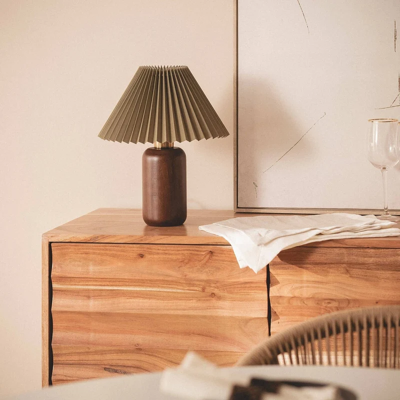 Lampe de Table Bois Scandinave