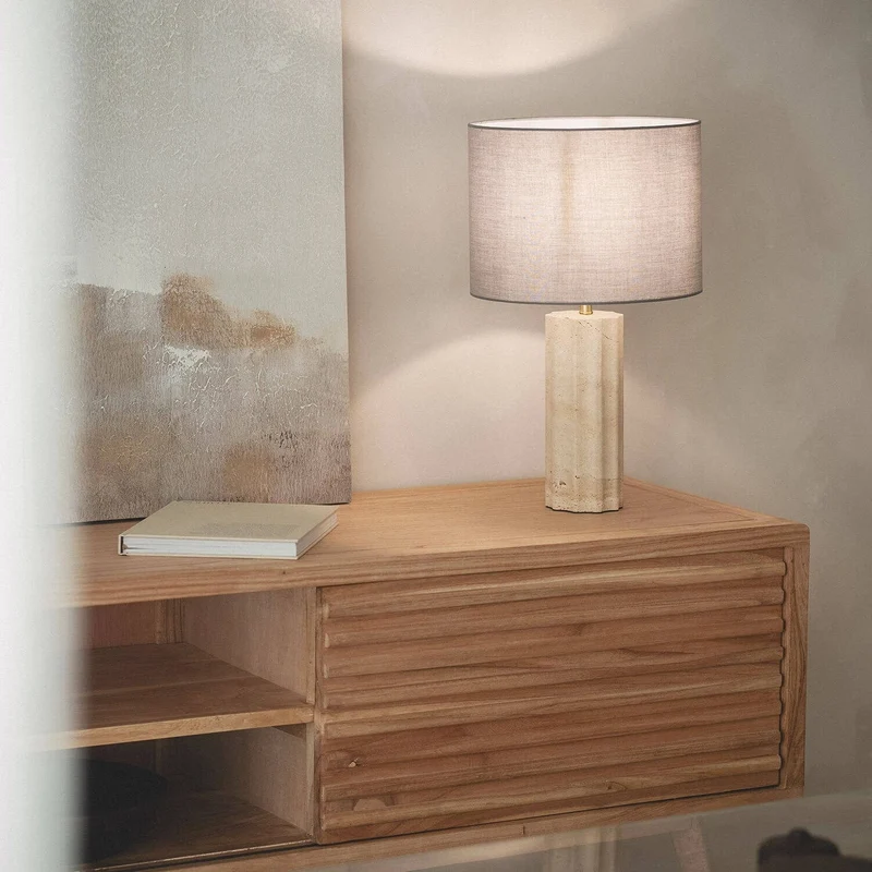 Lampe Beton Travertin