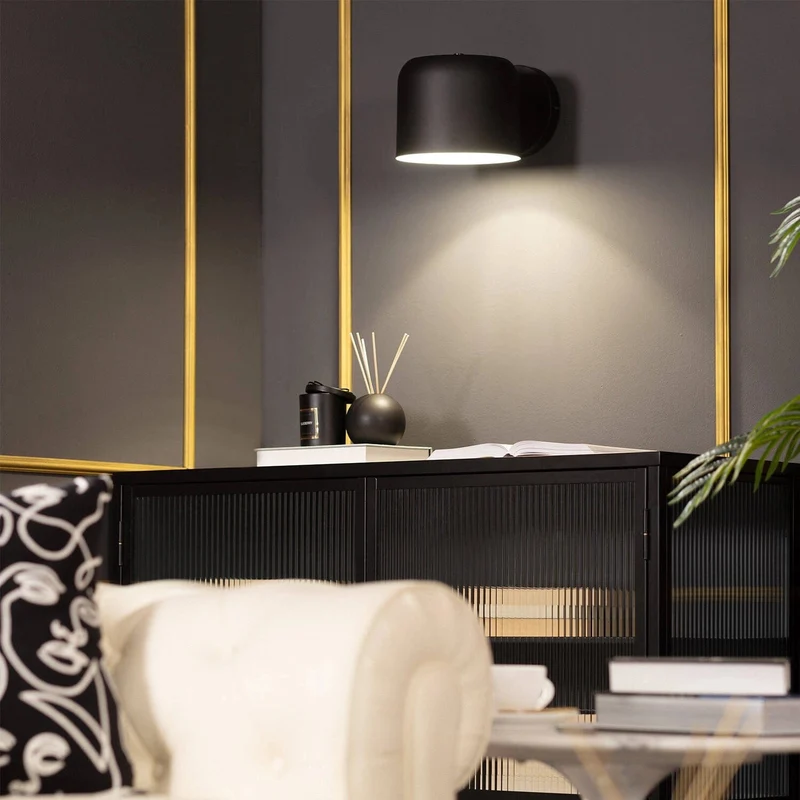 Spot Mural Orientable Noir