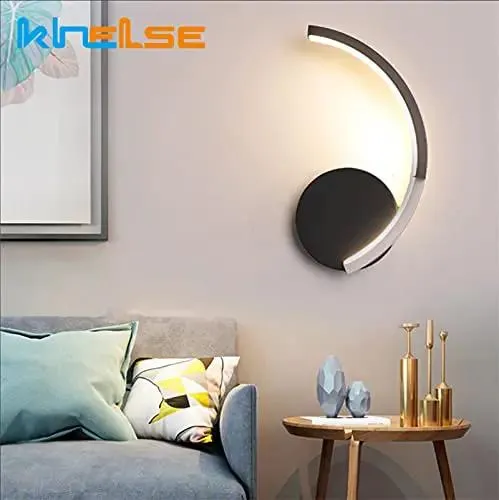 Modern Minimalist LED Wall Sconce Brings Dope Vibes With 8 Watt Output Shining Legit Warm White Light For Bedside Living Room Bedroom Or Hallway Use While Crisp Black Finish Keeps Decor Looking Totally Fresh And Tight