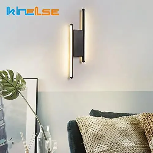 Modern Minimalist LED Wall Sconce Brings Dope Vibes With 8 Watt Output Shining Legit Warm White Light For Bedside Living Room Bedroom Or Hallway Use While Crisp Black Finish Keeps Decor Looking Totally Fresh And Tight