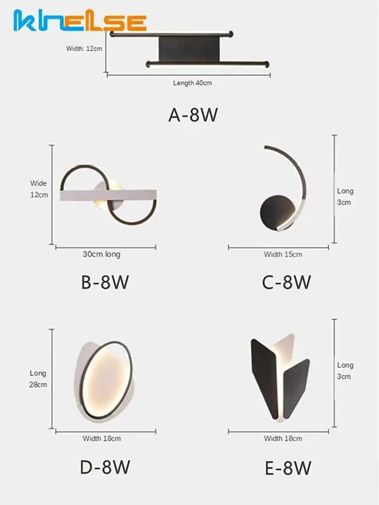 Sleek Modern LED Wall Sconces 8 Watt Cool White Glow Fixture Serving Serious Main Character Energy For Bedroom Living Room Corridor Office Clean Home Decor Vibes