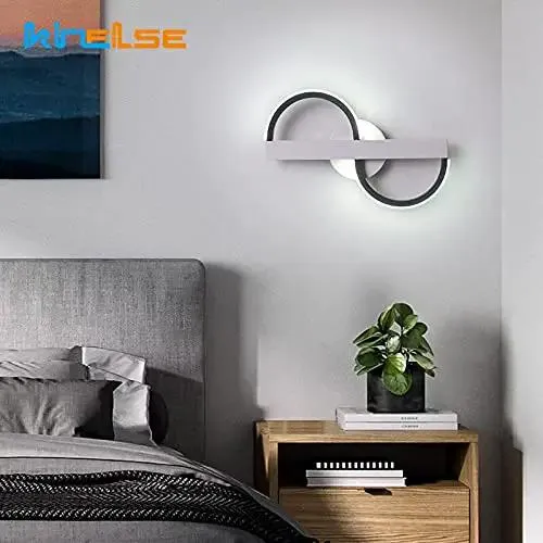 Top Shelf Modern Minimalist LED Wall Sconces With A Sleek Black Build And Super Chill 8 Watt Warm White Glow Perfect For Relaxing Bedrooms Living Rooms And Offices