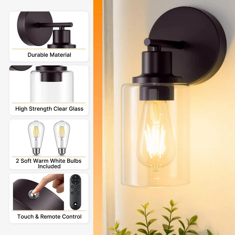 Battery Operated Wall Sconce Set Of Two Wireless Rechargeable Lighting Fixture With Hella Bright Lights Zero Drilling Install Perfect For Renter Friendly Spaces And Lowkey Home Decor Upgrades