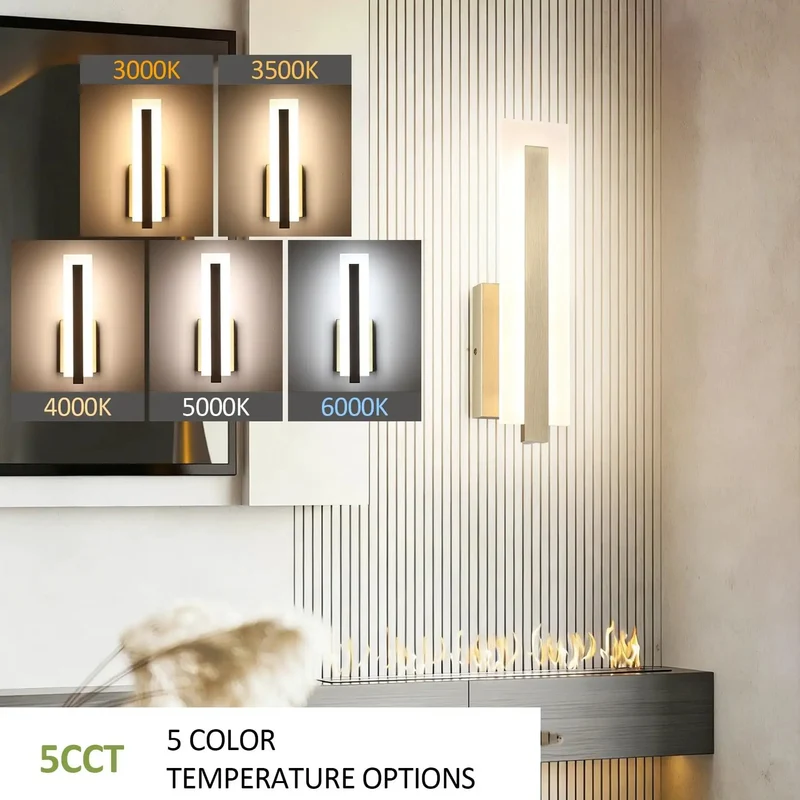Cool Modern Antique Bronze LED Wall Sconce Pairs Hella Adjustable Brightness With 5Cct Color Shift For Indoor Bedrooms Stepless Dimming Up To 100 Percent Hardwired Wall Light Piece Serving Real Good Vibes