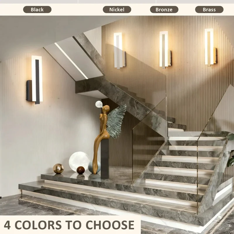 Cool Modern Antique Bronze LED Wall Sconce Pairs Hella Adjustable Brightness With 5Cct Color Shift For Indoor Bedrooms Stepless Dimming Up To 100 Percent Hardwired Wall Light Piece Serving Real Good Vibes