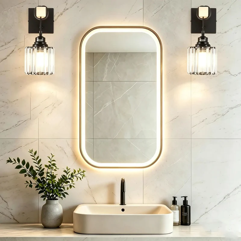 Rustic Farmhouse Hardwired Wall Sconces Two Pack Matte Black Metal And Solid Wood With Clear Crystal Shades To Be A Serious Game Changer For Your Home Accent Decor