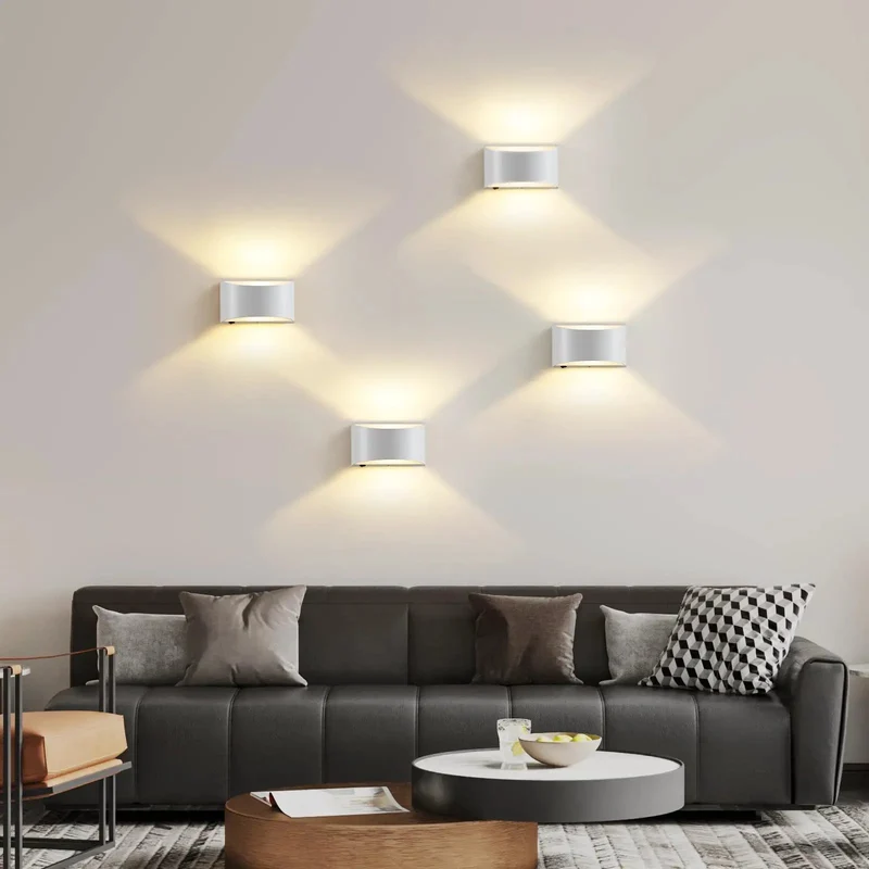 Modern White Led Wall Sconces With Built In Switch Hardwired Interior Lighting No Sweat Setup Contemporary Room Accent Dead Simple Operation Top Shelf Build Quality Smooth Lines