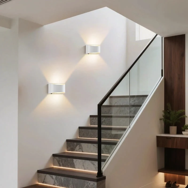 Modern White Led Wall Sconces With Built In Switch Hardwired Interior Lighting No Sweat Setup Contemporary Room Accent Dead Simple Operation Top Shelf Build Quality Smooth Lines