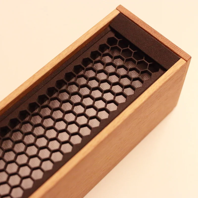 Tunto L 60 - 320 mm - Oak / Gold Ceiling Light