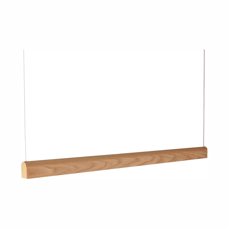 Tunto Curve - 2000 mm - Oak / Gold Pendant