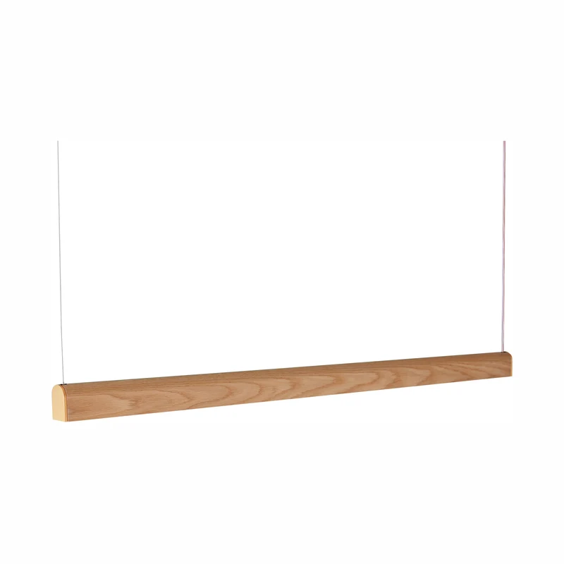 Tunto Curve - 2000 mm - Oak / Gold Pendant
