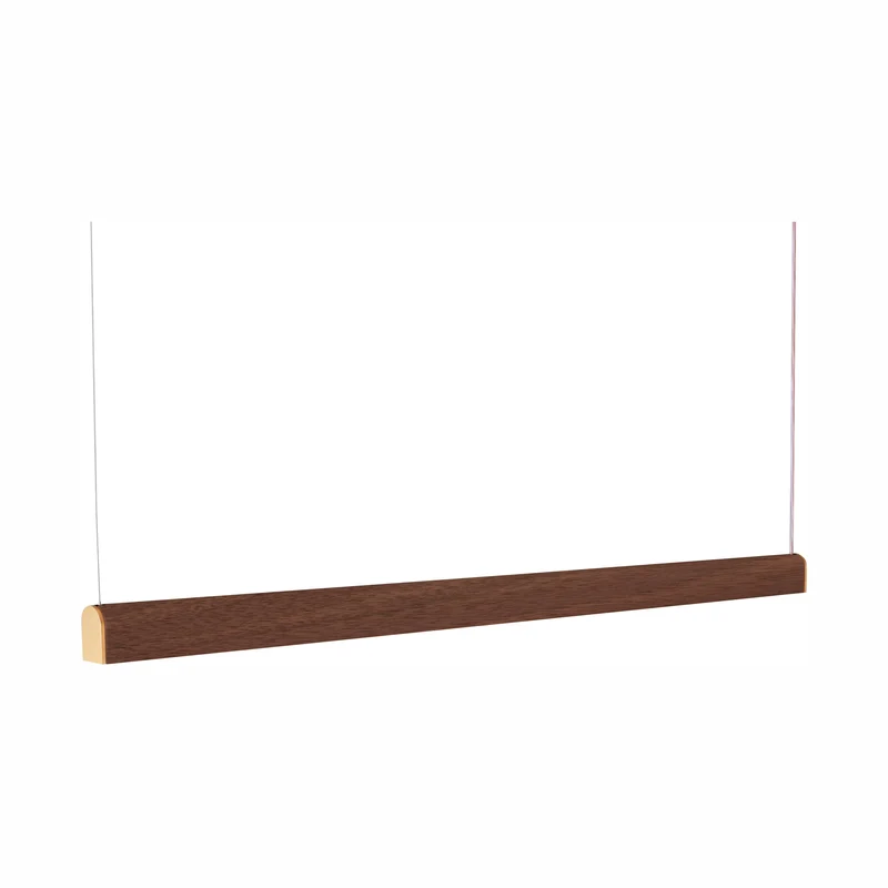 Tunto Curve - 1720 mm - Walnut / Gold Pendant