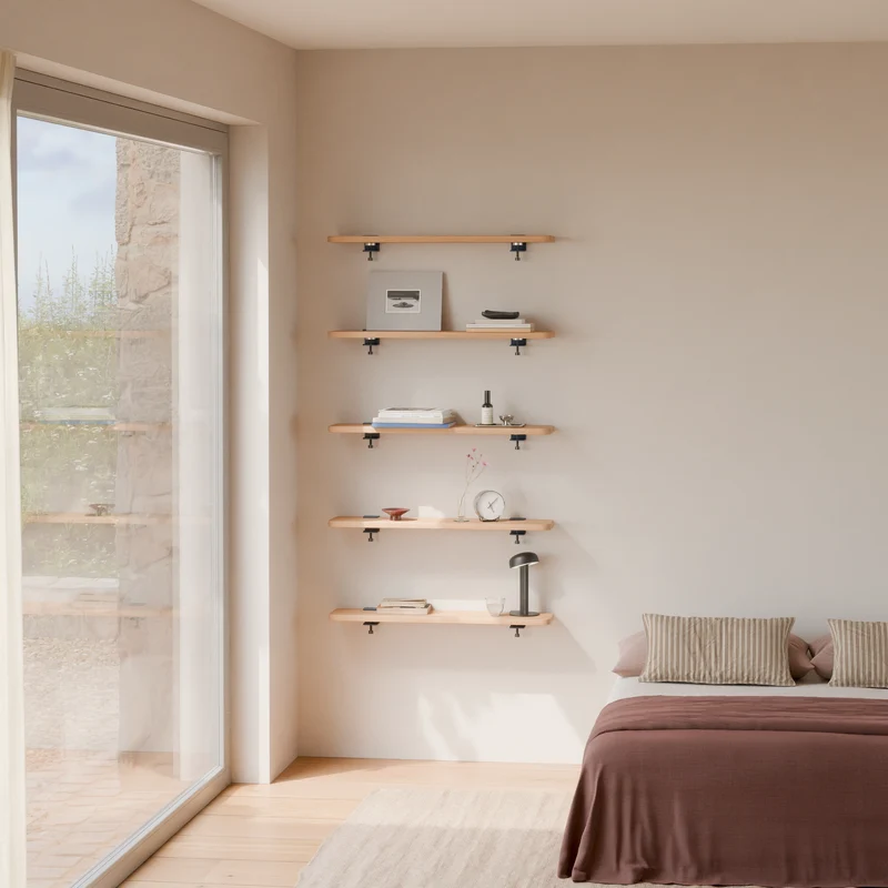 Tiptoe Bracket Wall Shelf Set of 3