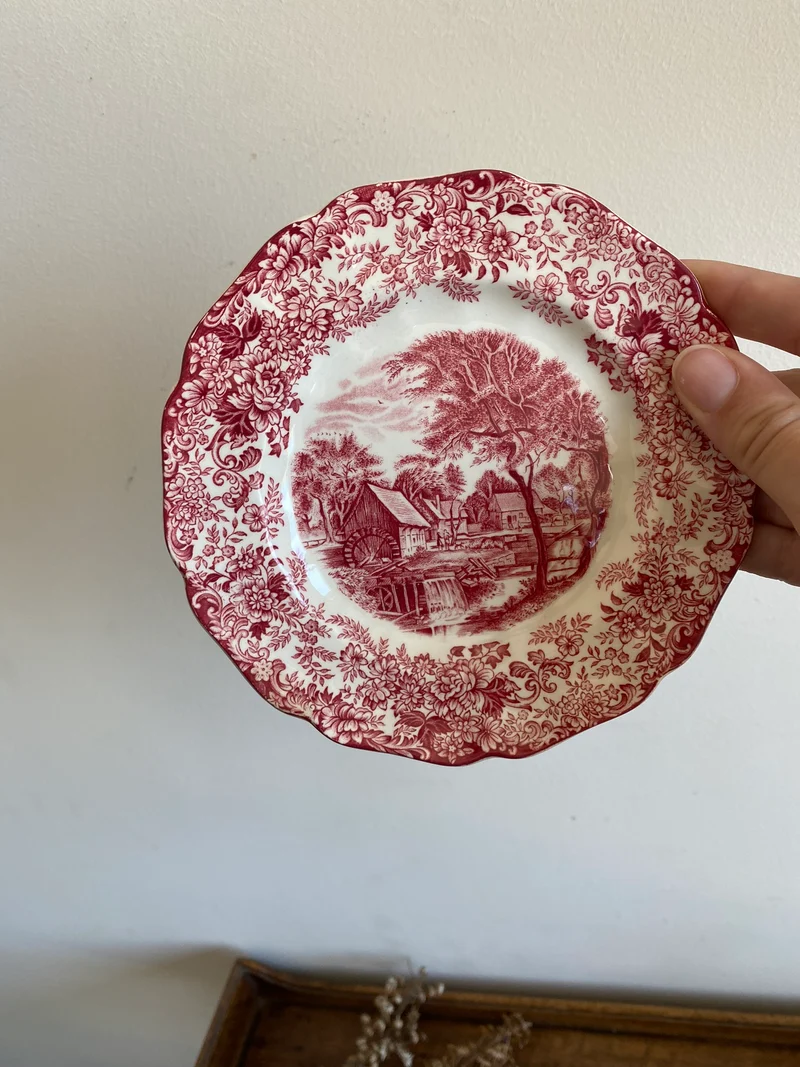 Coupelle et petite assiette assortie