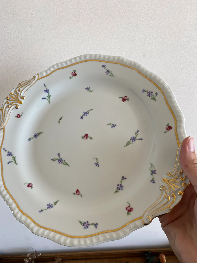 Assiette de présentation en porcelaine