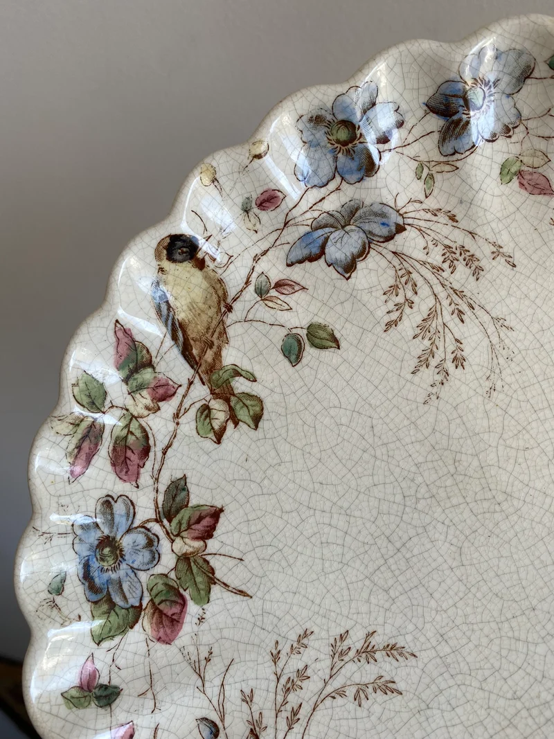 Assiettes à dessert William Alsager Adderley & Co
