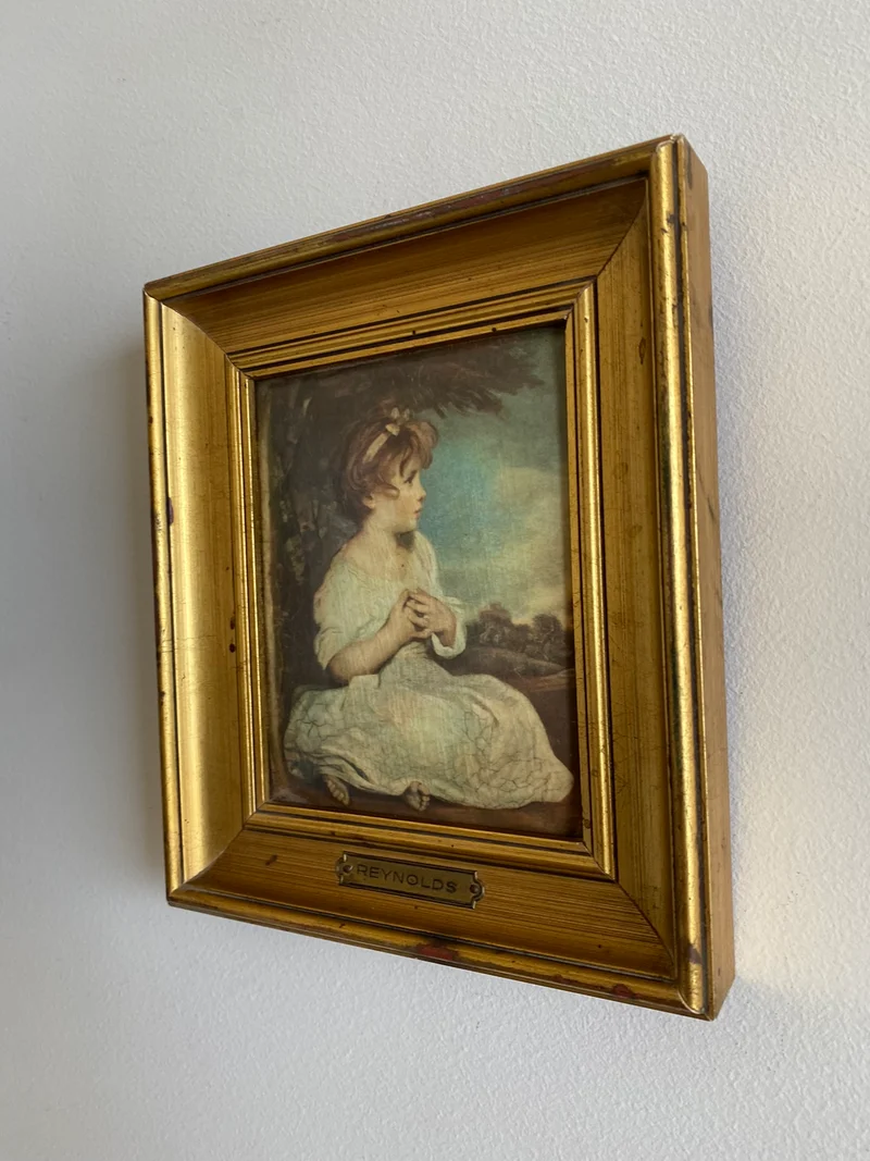 L'âge de l'innocence plaque HELCA martelé à la main par Reynolds