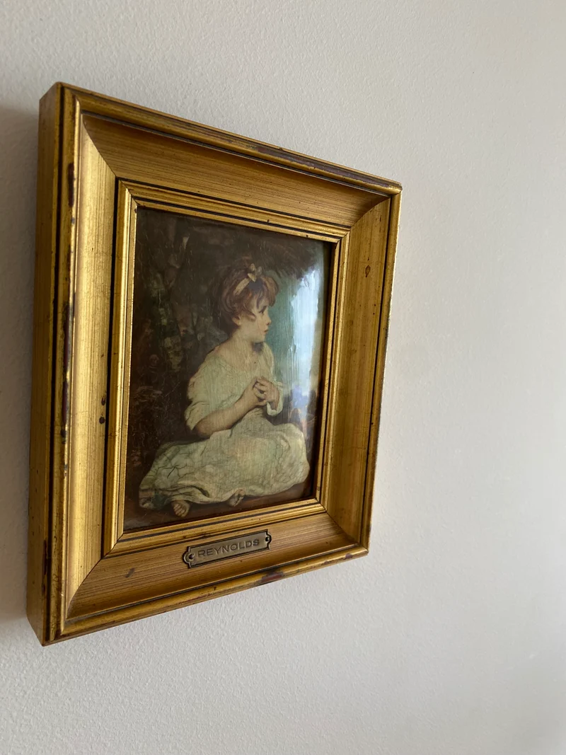L'âge de l'innocence plaque HELCA martelé à la main par Reynolds
