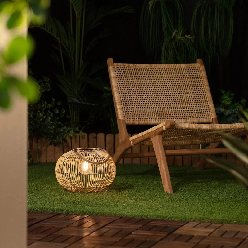 Lampe Rotin Solaire Exterieur