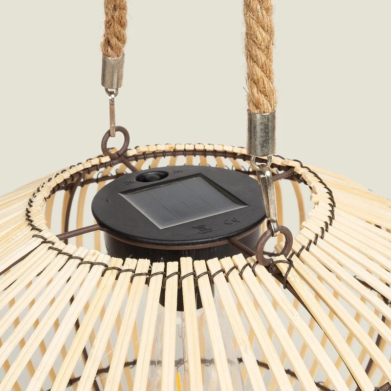 Lampe Rotin Solaire Exterieur