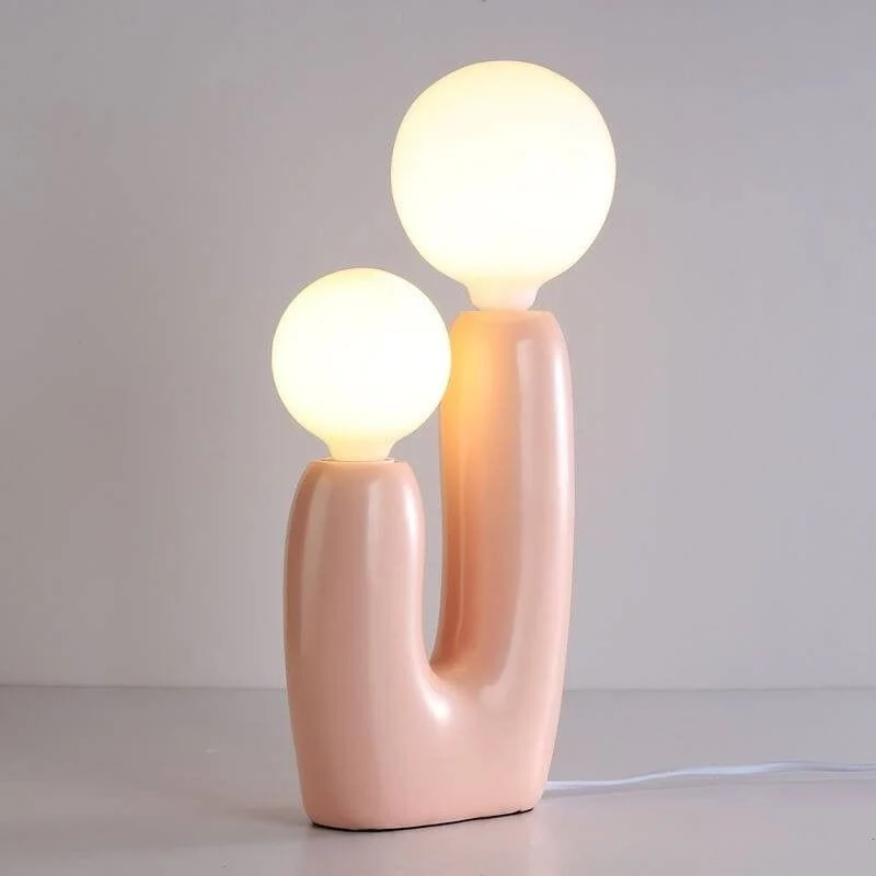 Lampe de table rose