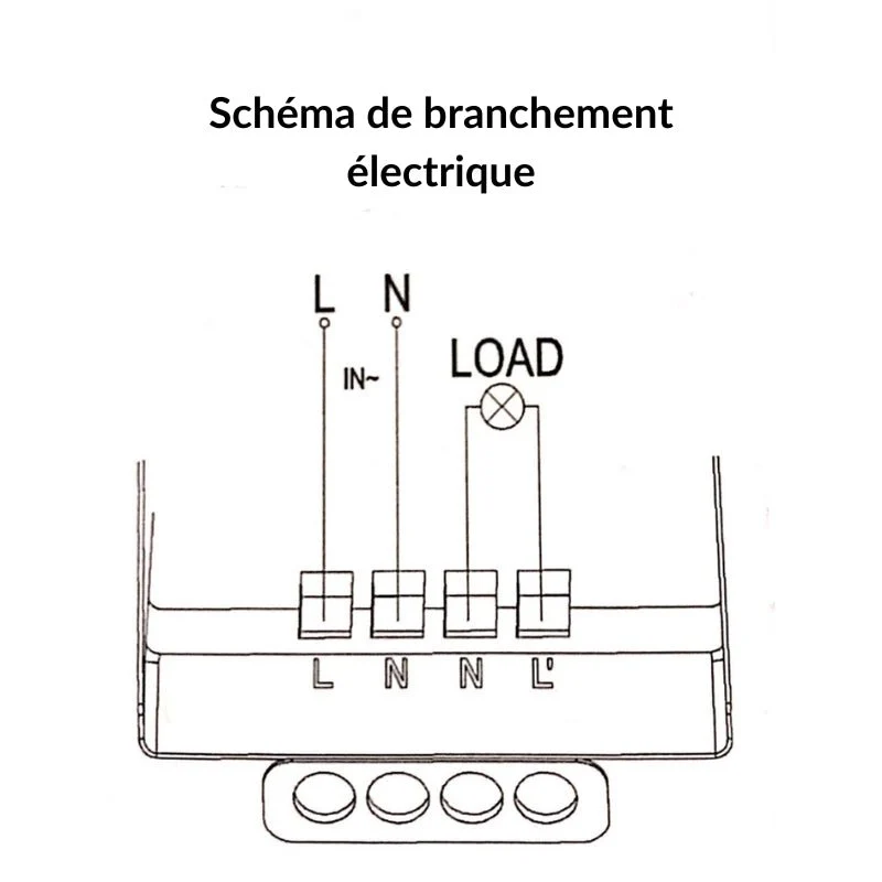 Détecteur de Mouvement en Saillie 6m 360° 220V Rond