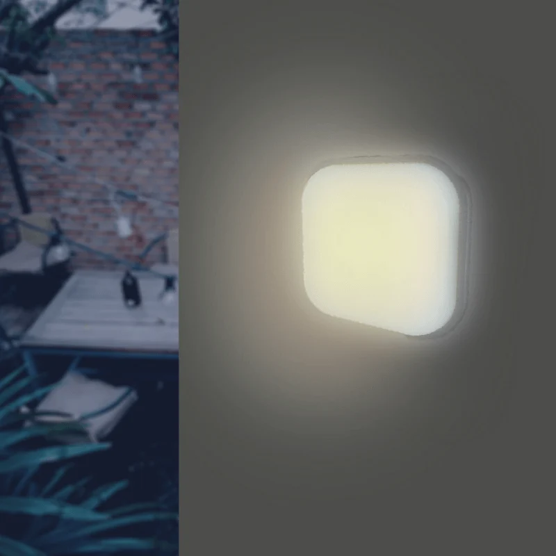 Pack de 10 - Applique LED Murale 20W Blanche Carré IP65