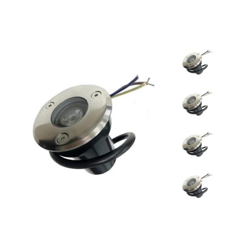 Spot Extérieur Encastrable LED IP65 220V Sol 3W 45° - Pack de 5