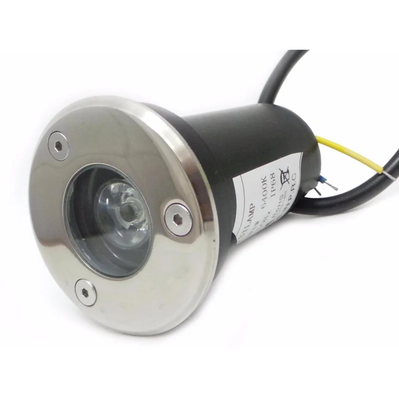 Spot Extérieur Encastrable LED IP65 220V Sol 3W 45° - Pack de 5