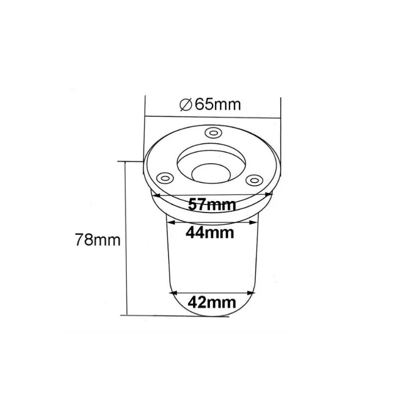 Spot Extérieur Encastrable LED IP65 220V Sol 3W 45° - Pack de 10