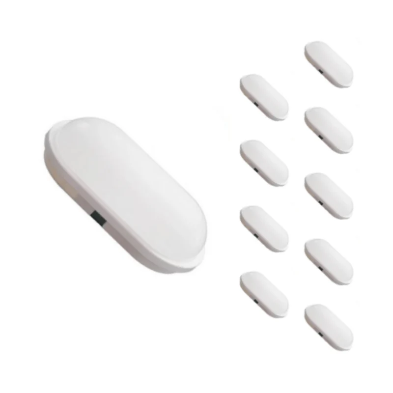 Applique LED Murale 20W Blanche Ovale IP65 - Pack de 10