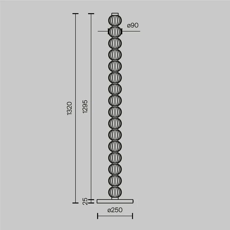 Lampadaire LED Salon Cristal