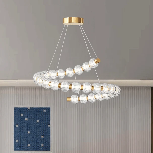 Lustre Verre Moderne Salon