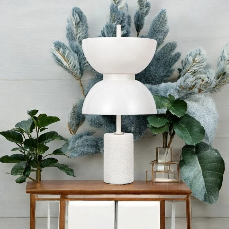 Lampe Chevet Marbre Blanc Chambre