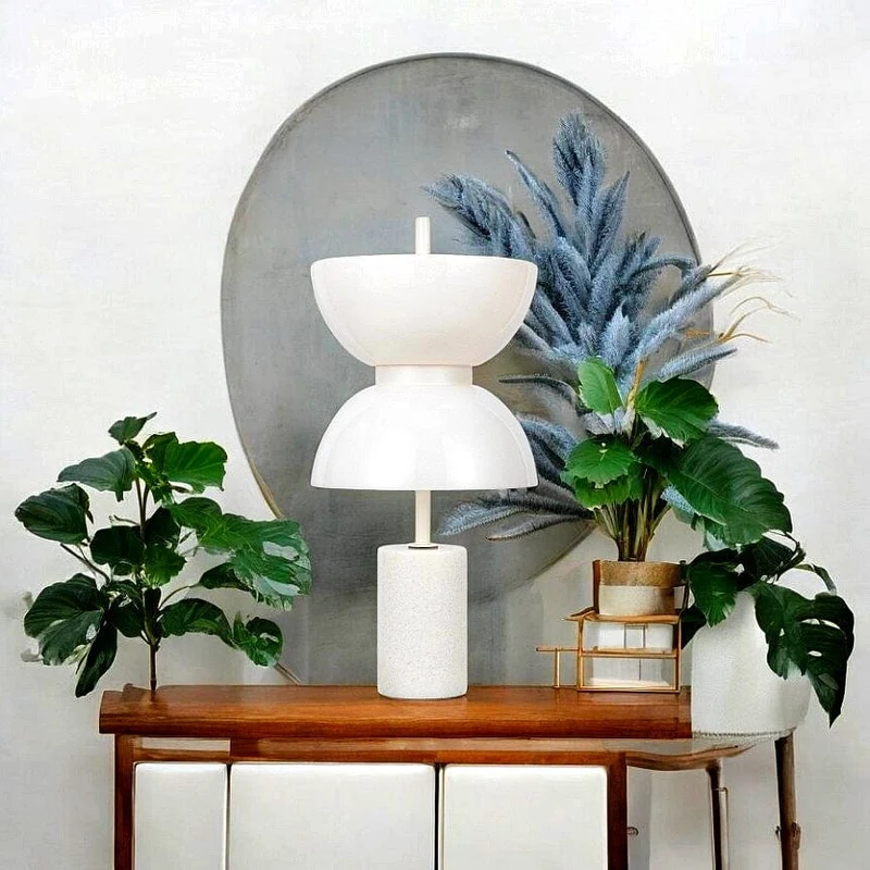 Lampe Chevet Marbre Blanc Chambre