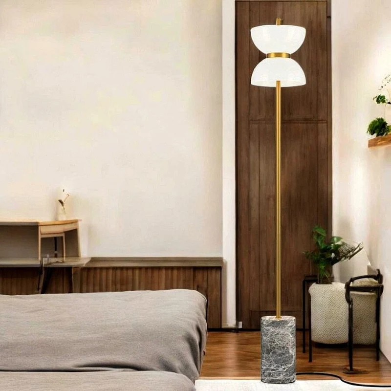 Lampadaire Marbre Blanc Salon