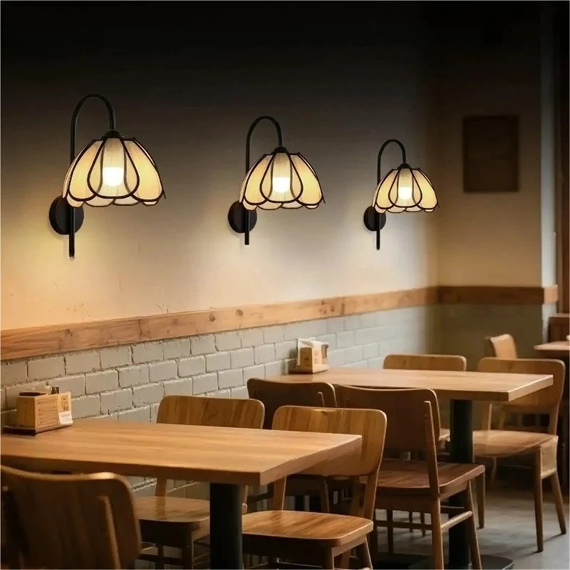 Stunning Nordic Inspired Floral Petal Wall Sconce With Premium Soft Fabric Shade Gives Dreamy Warm Glow For Easy Chic Upgrade Plus Vibe In Every Living Room Or Bedroom Home Decor Staple For Real