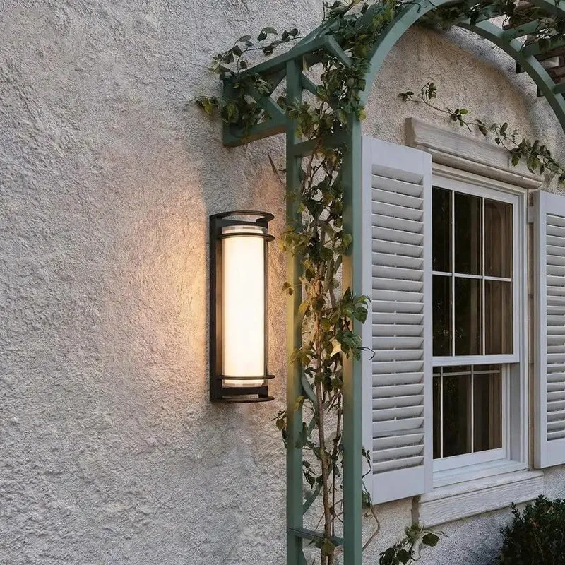 Sleek Black Led Wall Sconce Light Fixture Solid Build Aluminum Cylinder For Indoor Or Outdoor Accent Glow With Clean Minimalist Lines And Top Tier Appeal