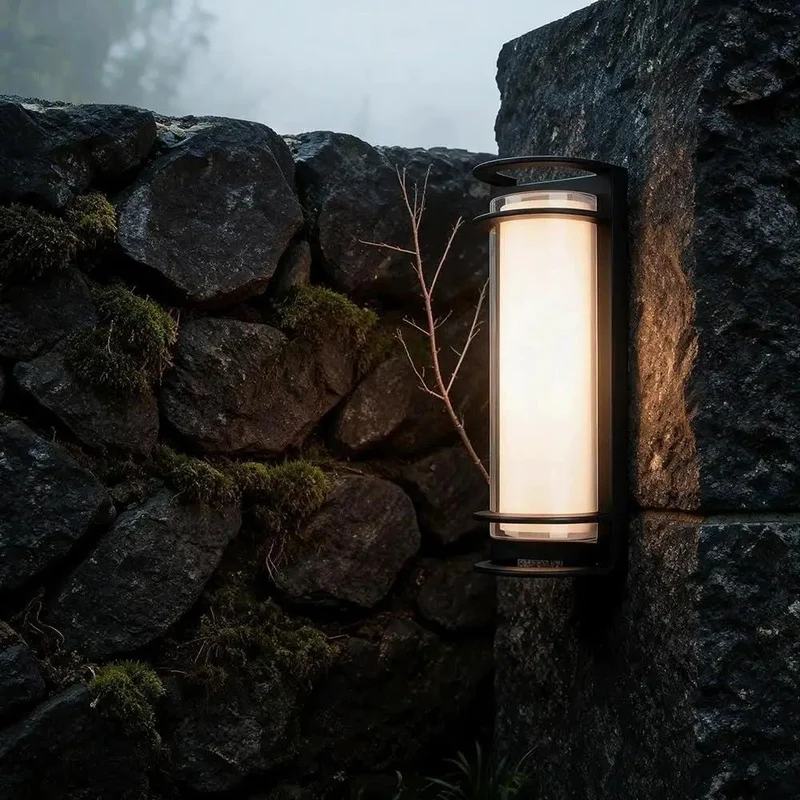 Sleek Black Led Wall Sconce Light Fixture Solid Build Aluminum Cylinder For Indoor Or Outdoor Accent Glow With Clean Minimalist Lines And Top Tier Appeal