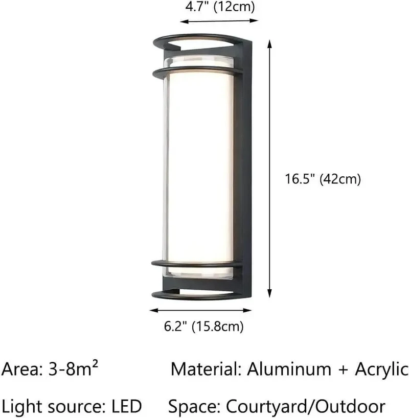 Sleek Black Led Wall Sconce Light Fixture Solid Build Aluminum Cylinder For Indoor Or Outdoor Accent Glow With Clean Minimalist Lines And Top Tier Appeal