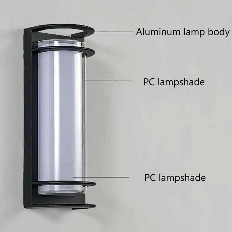Sleek Black Led Wall Sconce Light Fixture Solid Build Aluminum Cylinder For Indoor Or Outdoor Accent Glow With Clean Minimalist Lines And Top Tier Appeal