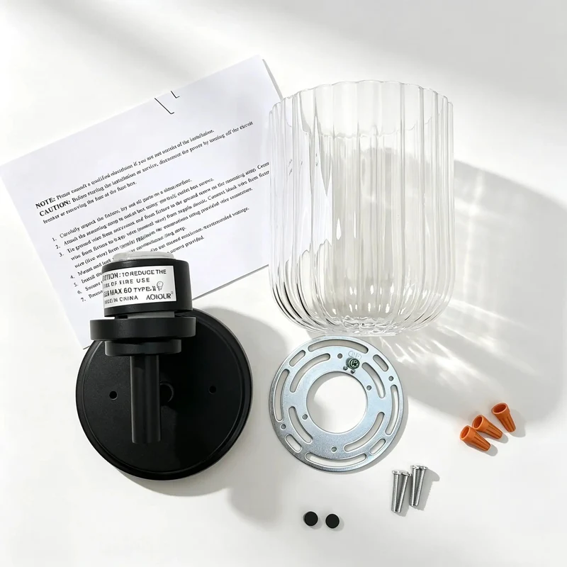 Top Tier One Light Farmhouse Vanity Wall Sconce With Clean Ribbed Glass And Tough Matte Black Build For Next Level Vintage Industrial Vibes And Easy Ambient Lighting Setup